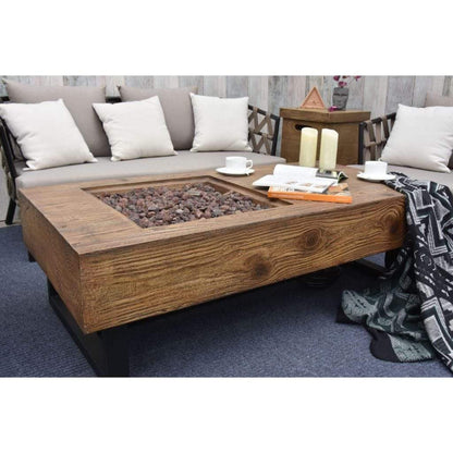 Elementi Naples 28" Concrete Gas Coffee Table