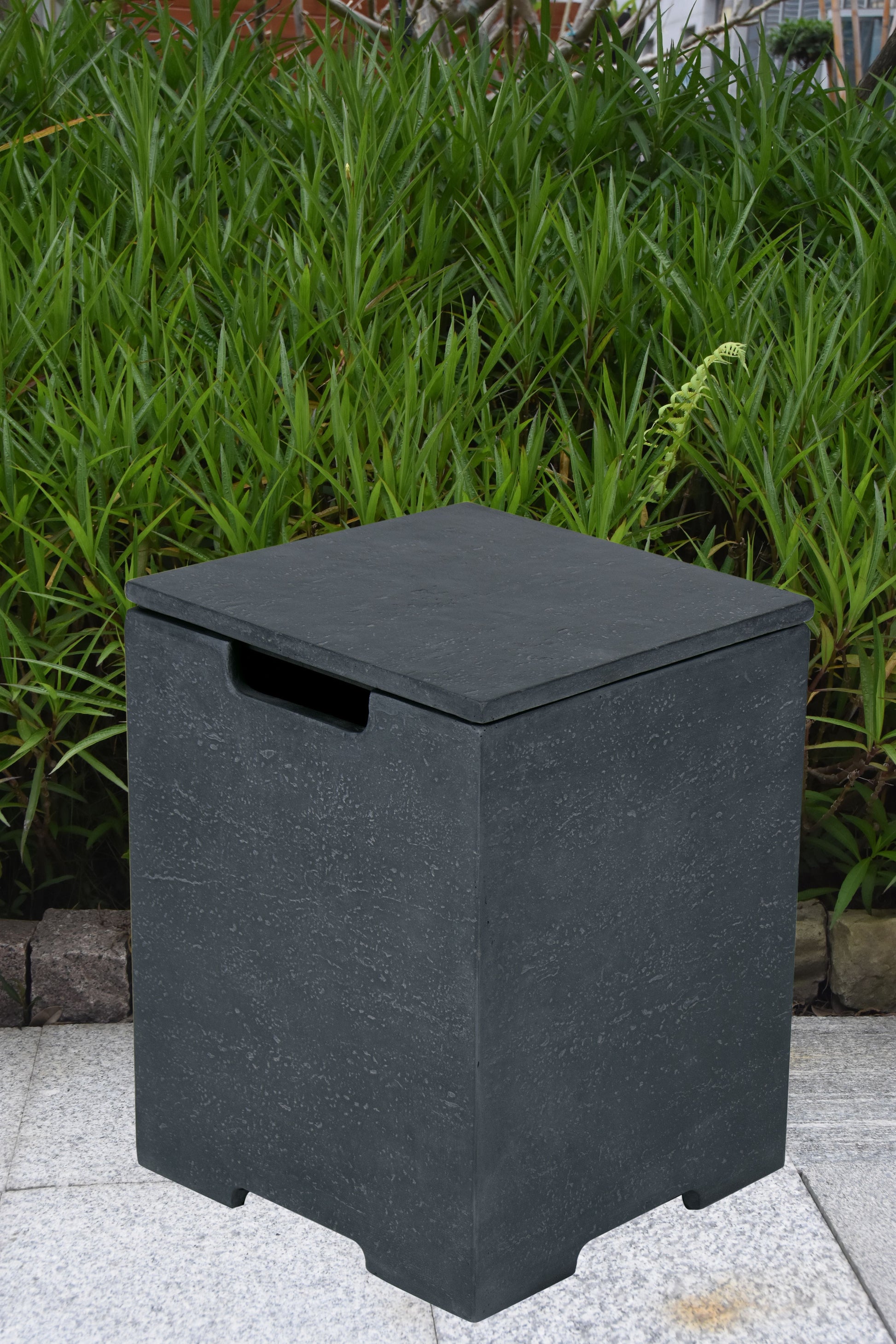 Elementi Plus 16" x 21" Square Dark Grey Concrete Tank Cover (ONB405)