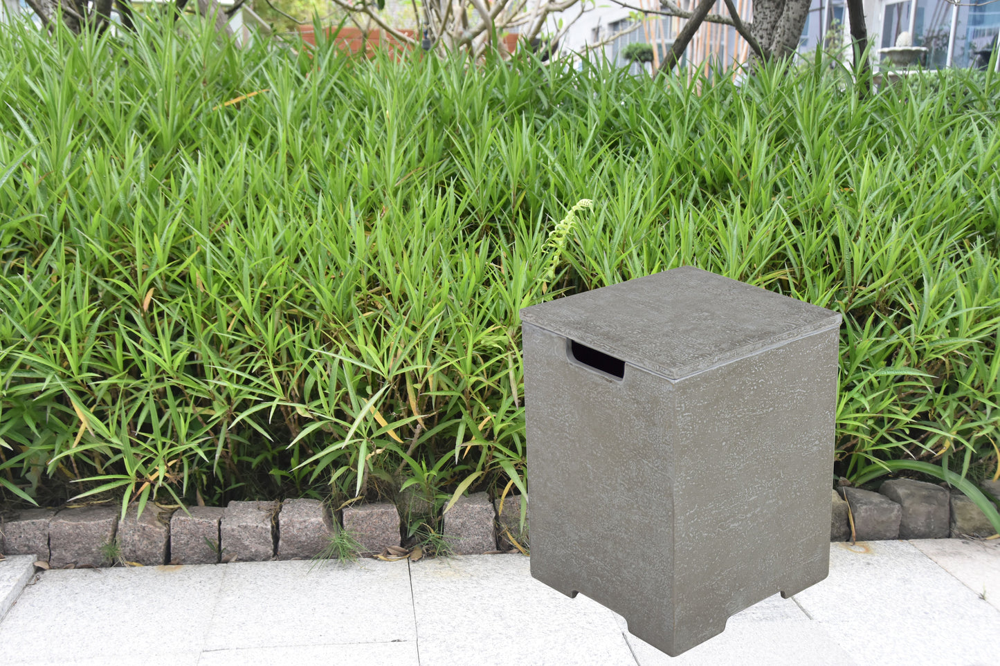 Elementi Plus 16" x 21" Square Light Grey Concrete Tank Cover (ONB405)