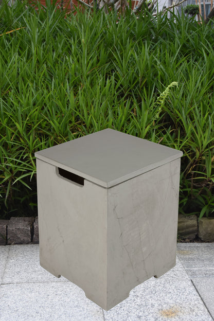 Elementi Plus 16" x 21" Square Space Grey Concrete Tank Cover (ONB403)