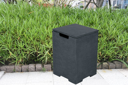Elementi Plus 16" x 25" Square Dark Grey Concrete Tank Cover (ONB406)