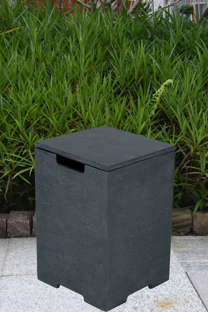 Elementi Plus 16" x 25" Square Dark Grey Concrete Tank Cover (ONB406)