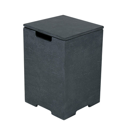 Elementi Plus 16" x 25" Square Dark Grey Concrete Tank Cover (ONB406)