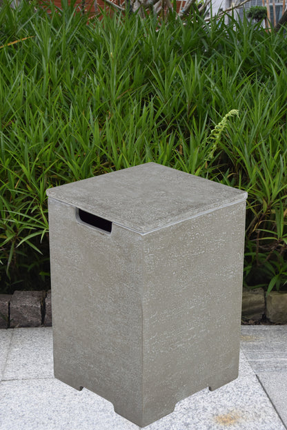 Elementi Plus 16" x 25" Square Light Grey Concrete Tank Cover (ONB406)
