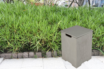 Elementi Plus 16" x 25" Square Space Grey Concrete Tank Cover (ONB404)