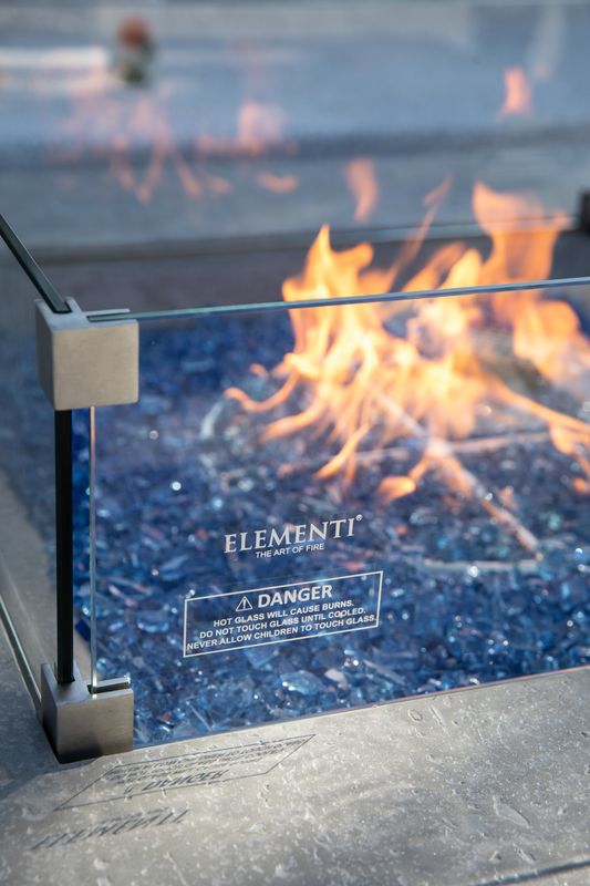 Elementi Plus 24" Square Clear Tempered Glass Wind Screen For OFG411/OFG413/OFG416/OFG419 (ONC05-020)