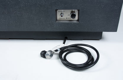 Elementi Plus Cannes 32" Rectangle Dark Grey Concrete Liquid Propane Fire Table