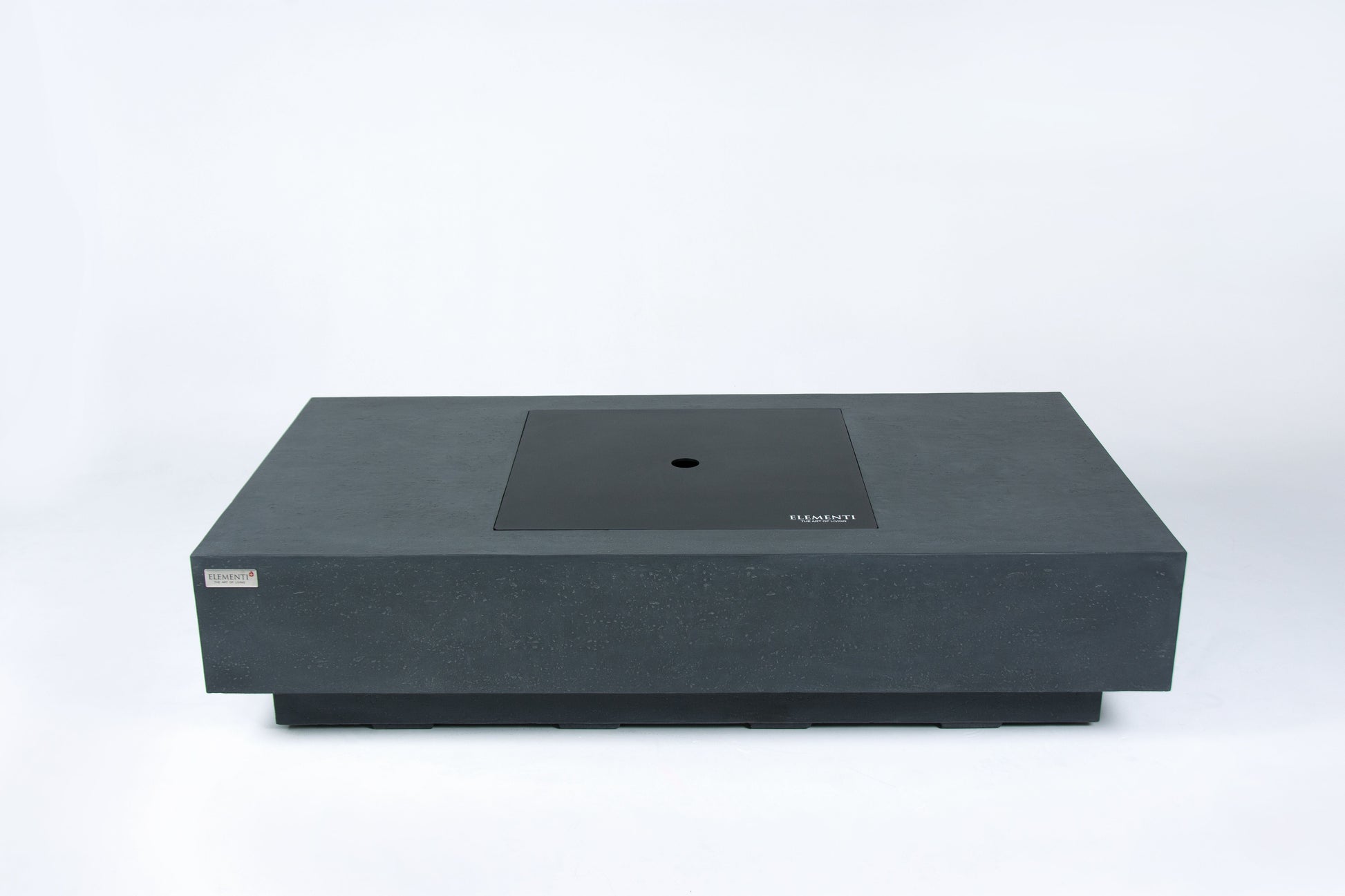 Elementi Plus Cannes 32" Rectangle Dark Grey Concrete Natural Gas Fire Table