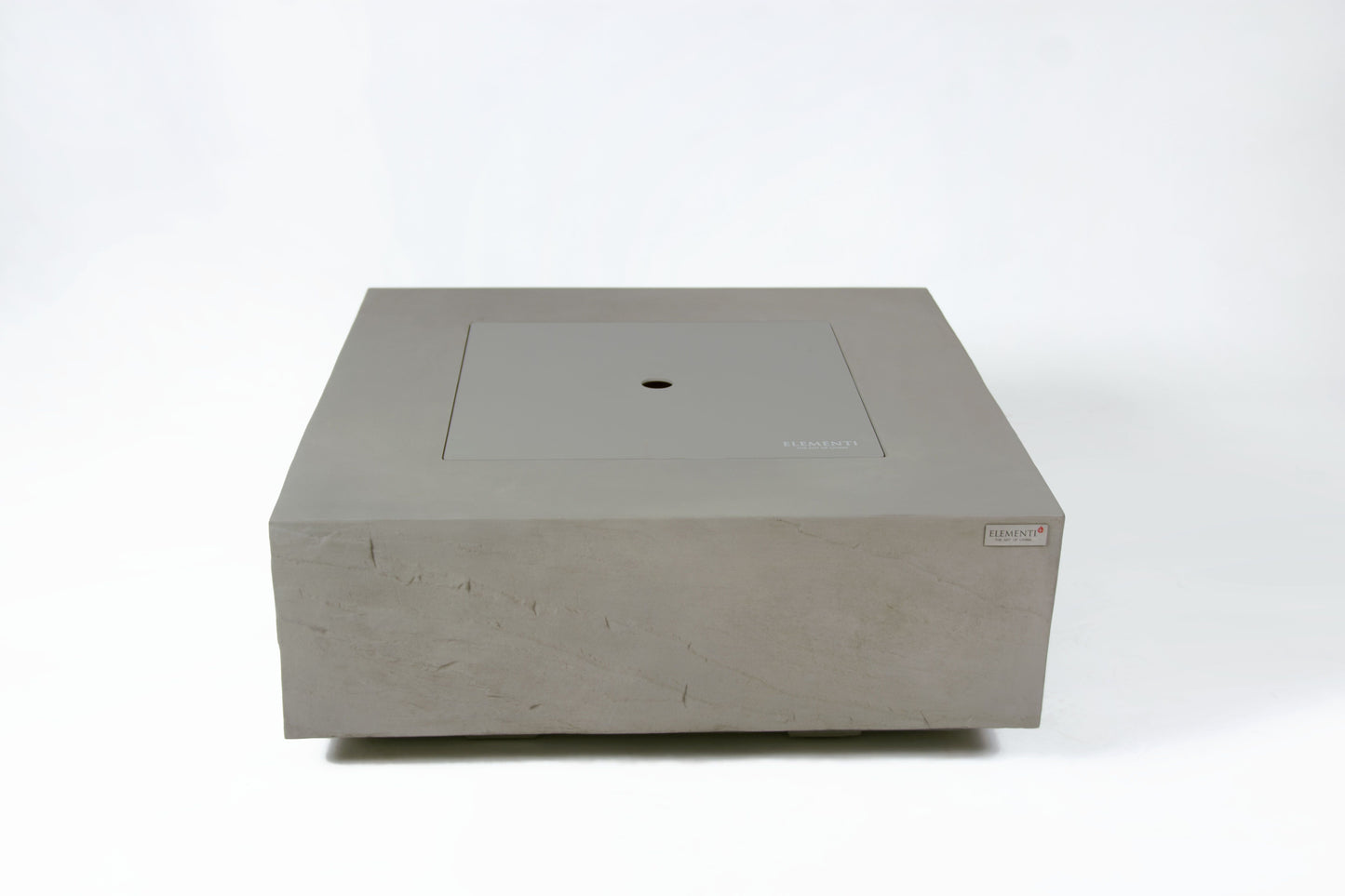 Elementi Plus Capertee 40" Square Space Grey Concrete Liquid Propane Fire Table