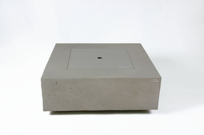 Elementi Plus Capertee 40" Square Space Grey Concrete Liquid Propane Fire Table