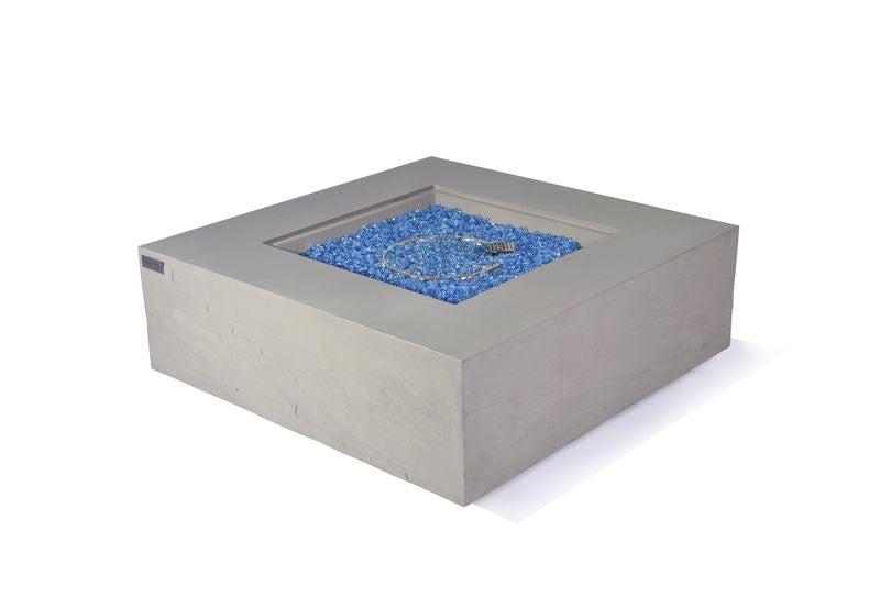 Elementi Plus Capertee 40" Square Space Grey Concrete Natural Gas Fire Table