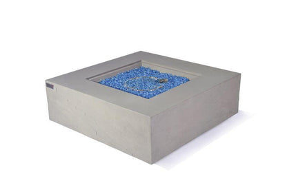 Elementi Plus Capertee 40" Square Space Grey Concrete Natural Gas Fire Table