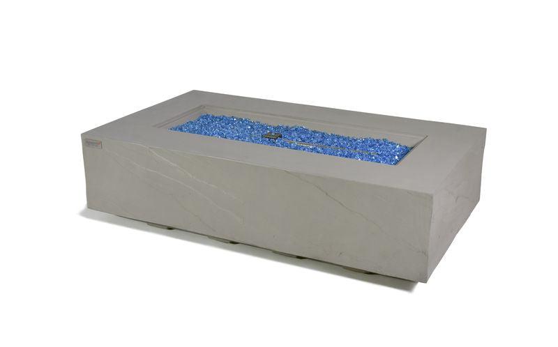 Elementi Plus Meteora 32" Rectangle Space Grey Concrete Liquid Propane Sandstone Fire Table