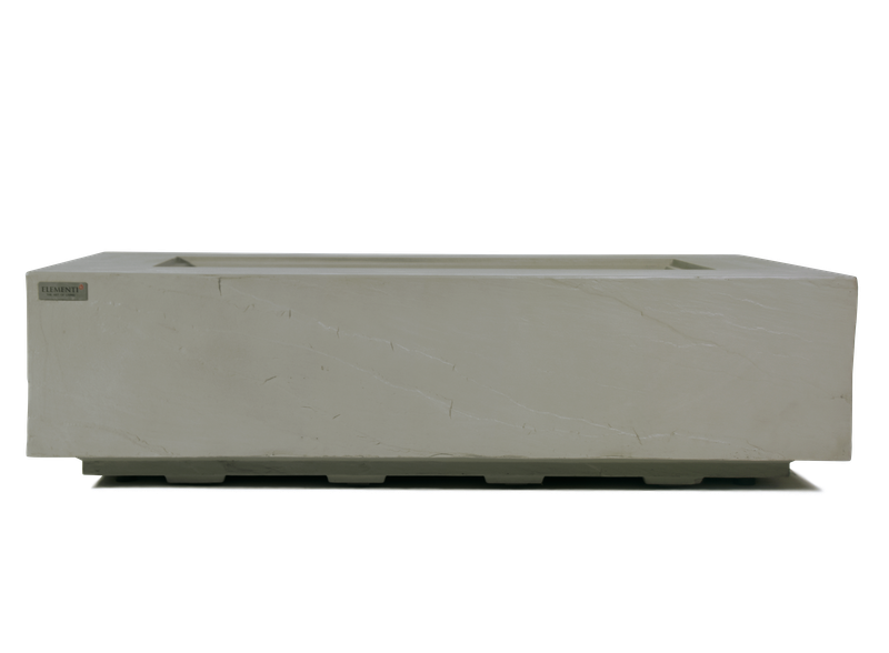 Elementi Plus Meteora 32" Rectangle Space Grey Concrete Liquid Propane Sandstone Fire Table