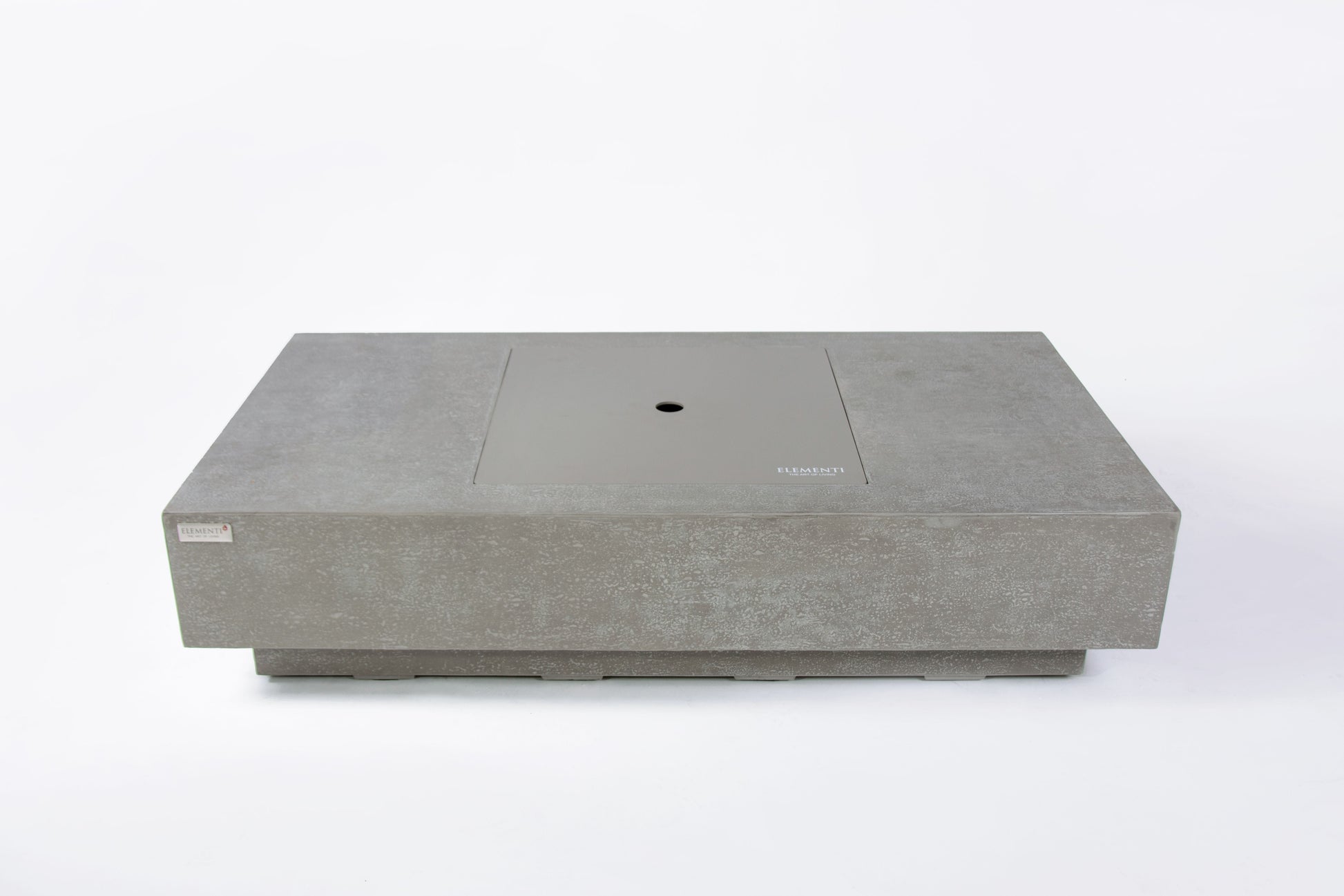 Elementi Plus Monte Carlo 32" Rectangle Light Grey Concrete Liquid Propane Fire Table