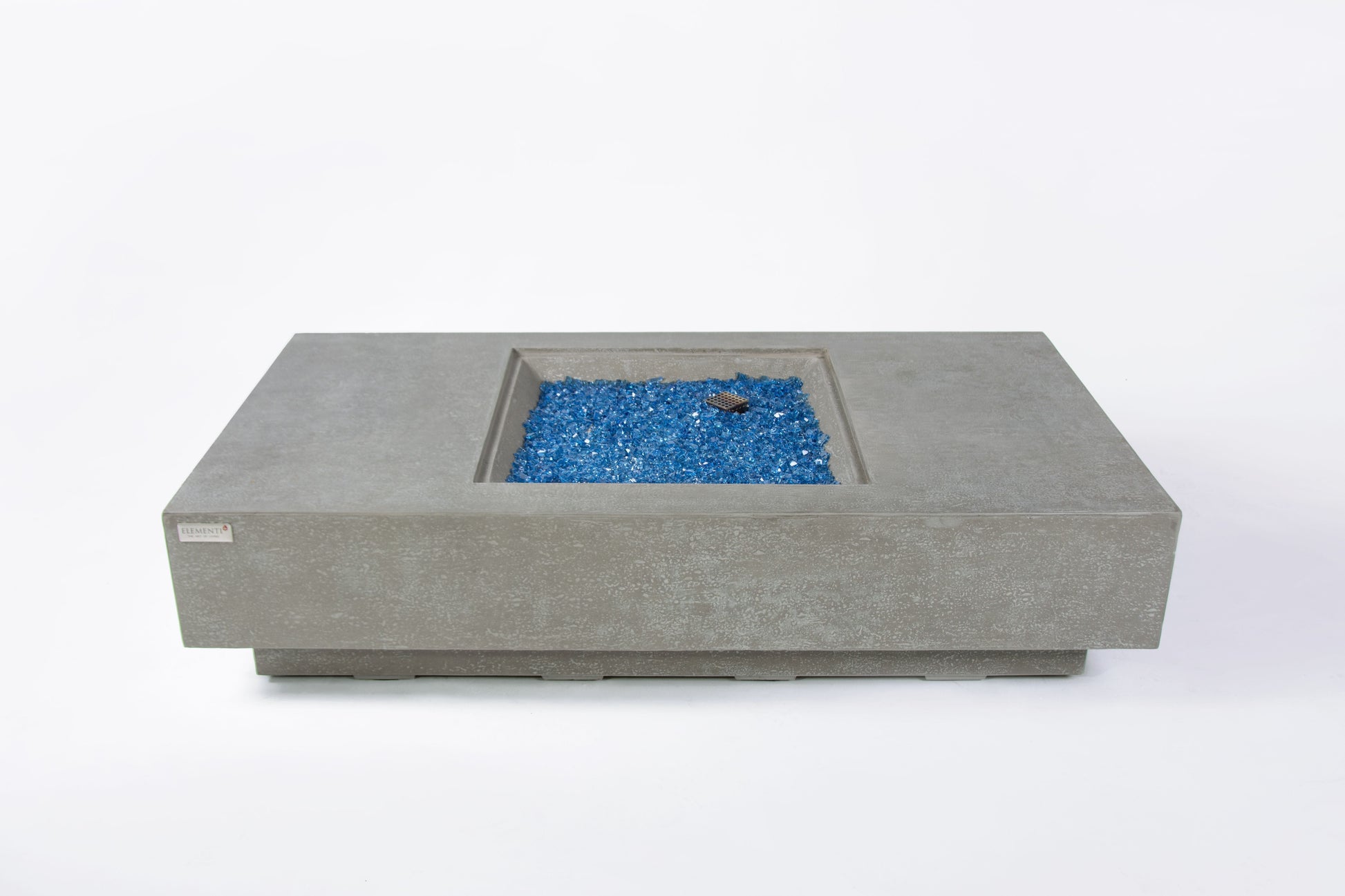 Elementi Plus Monte Carlo 32" Rectangle Light Grey Concrete Liquid Propane Fire Table