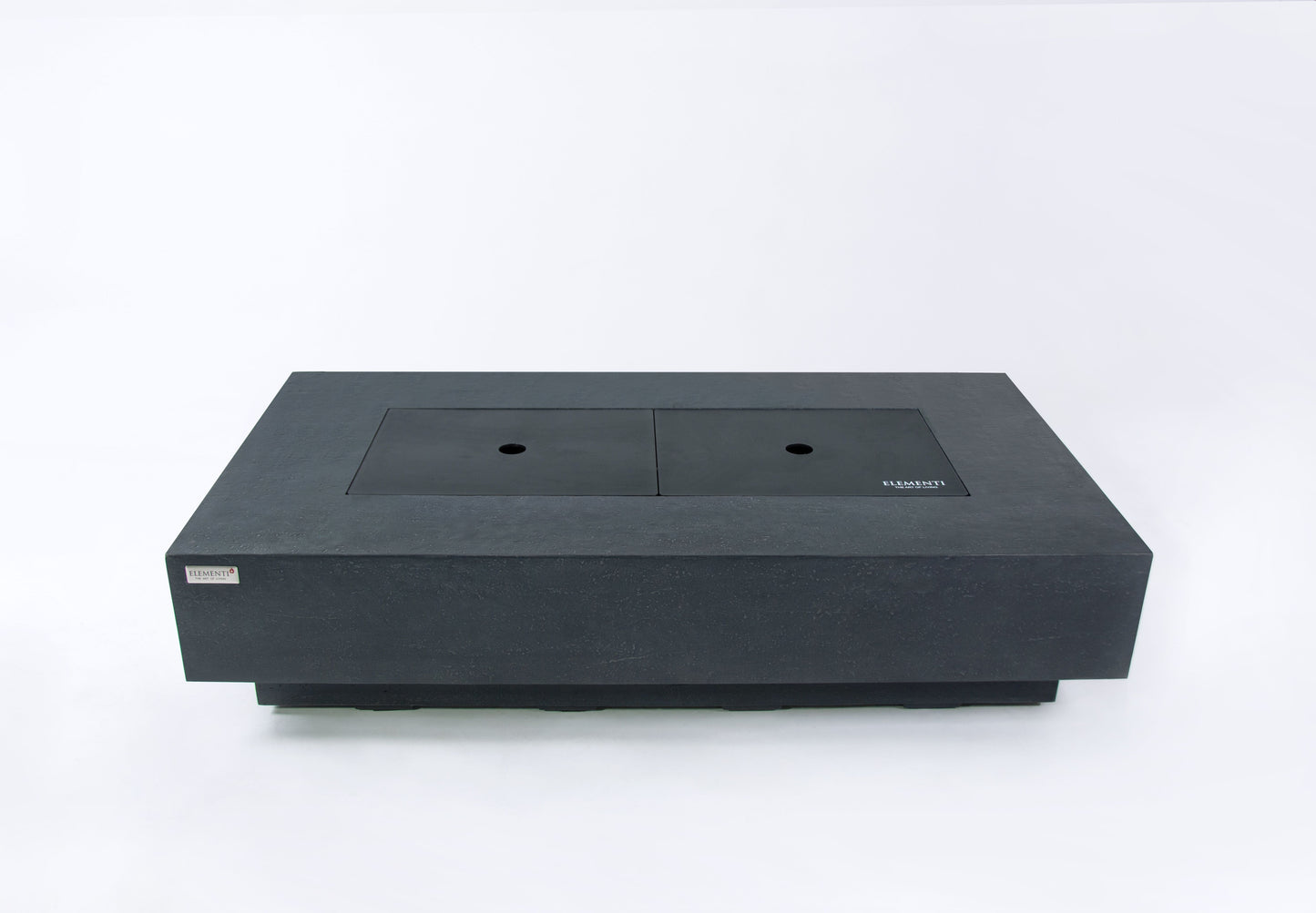 Elementi Plus Positano 32" Rectangle Dark Grey Concrete Liquid Propane Fire Table
