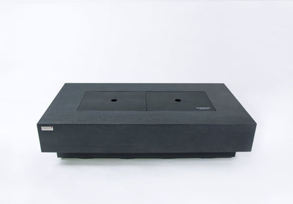 Elementi Plus Positano 32" Rectangle Dark Grey Concrete Liquid Propane Fire Table