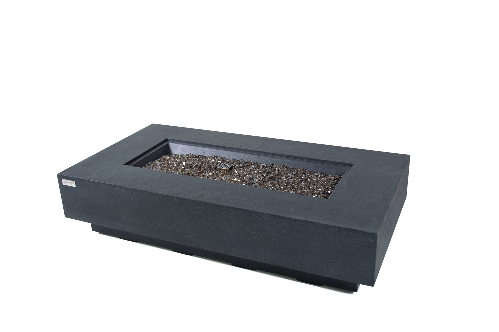 Elementi Plus Positano 32" Rectangle Dark Grey Concrete Liquid Propane Fire Table