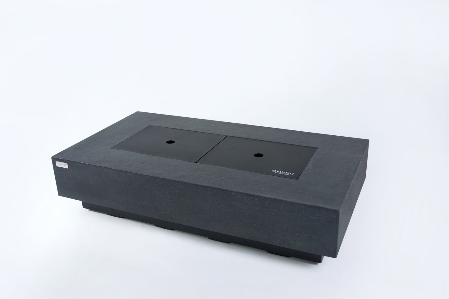 Elementi Plus Positano 32" Rectangle Dark Grey Concrete Liquid Propane Fire Table