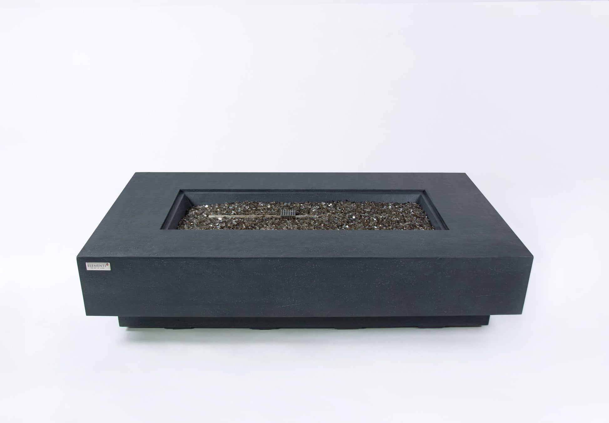 Elementi Plus Positano 32" Rectangle Dark Grey Concrete Natural Gas Fire Table