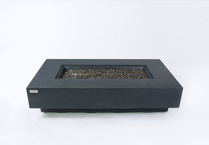 Elementi Plus Positano 32" Rectangle Dark Grey Concrete Natural Gas Fire Table