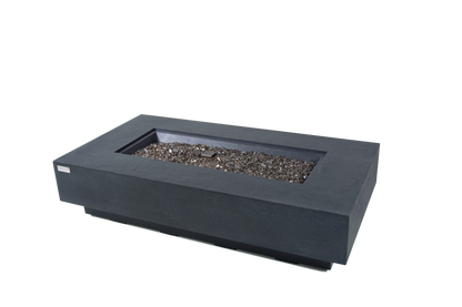 Elementi Plus Positano 32" Rectangle Dark Grey Concrete Natural Gas Fire Table