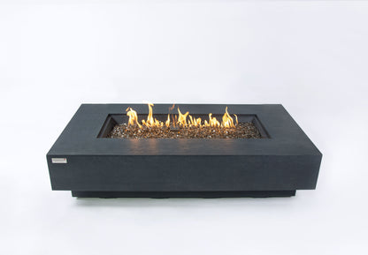 Elementi Plus Positano 32" Rectangle Dark Grey Concrete Natural Gas Fire Table