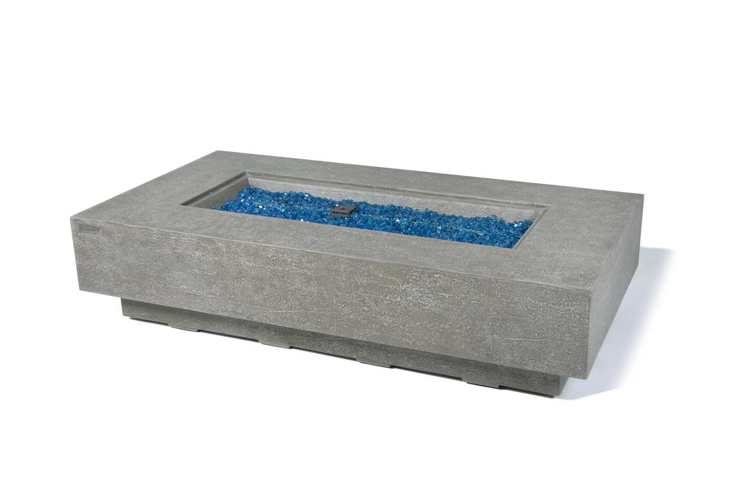 Elementi Plus Riviera 32" Rectangle Light Grey Concrete Liquid Propane Fire Table