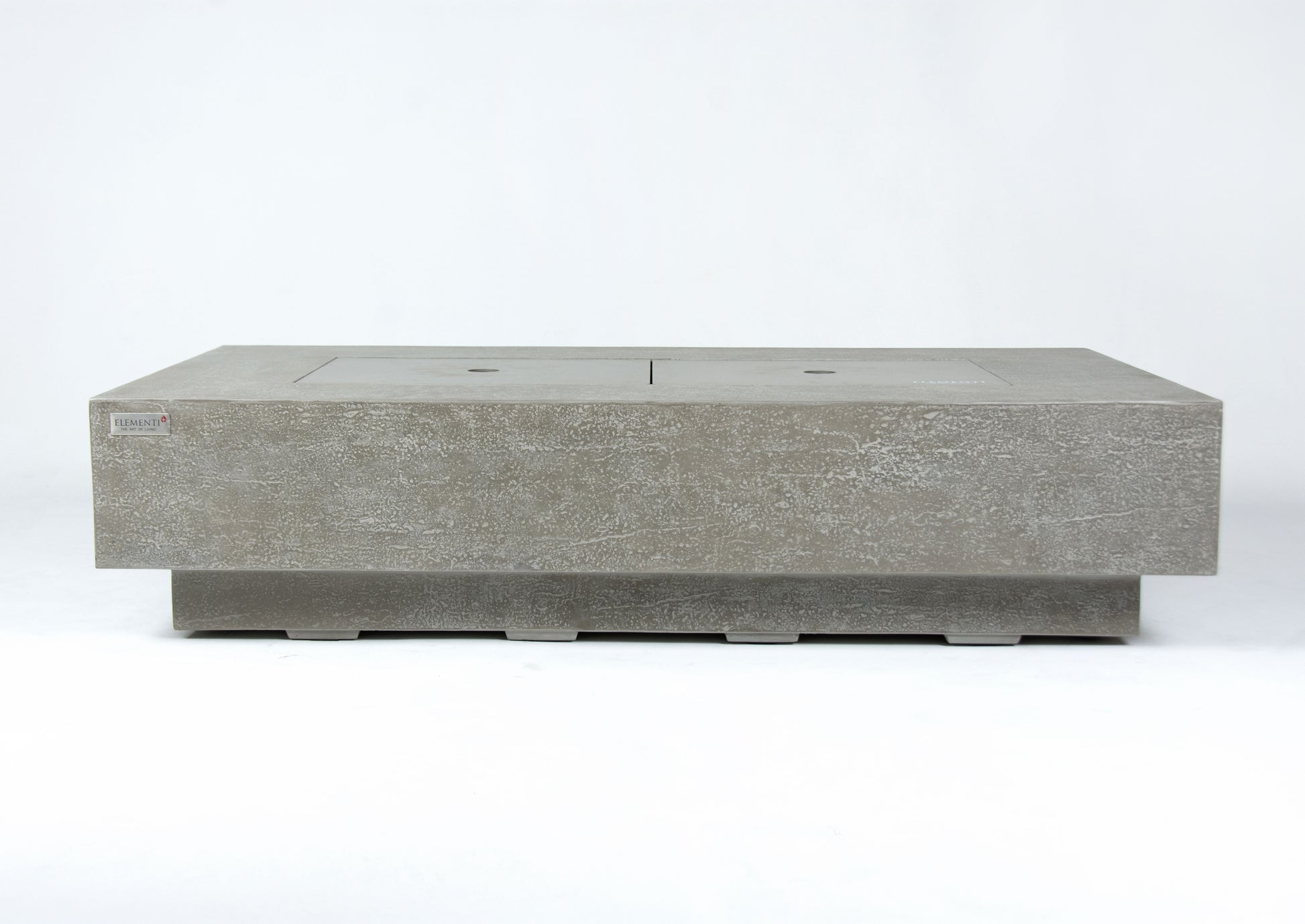 Elementi Plus Riviera 32" Rectangle Light Grey Concrete Natural Gas Fire Table