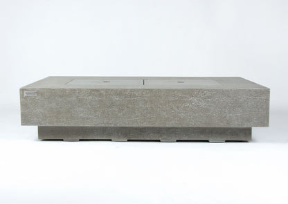 Elementi Plus Riviera 32" Rectangle Light Grey Concrete Natural Gas Fire Table