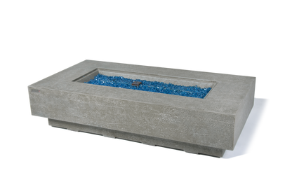 Elementi Plus Riviera 32" Rectangle Light Grey Concrete Natural Gas Fire Table