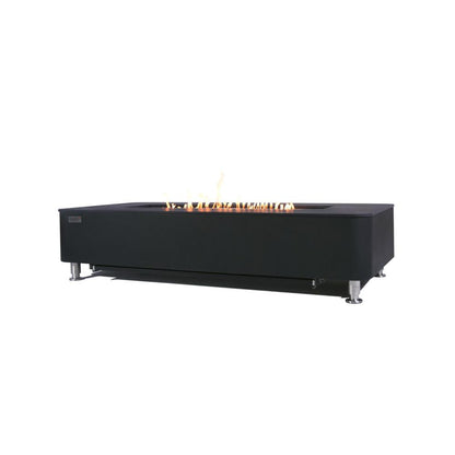 Elementi Plus Valencia 30" Bulgaria Black Liquid Propane Marble Porcelain Fire Table