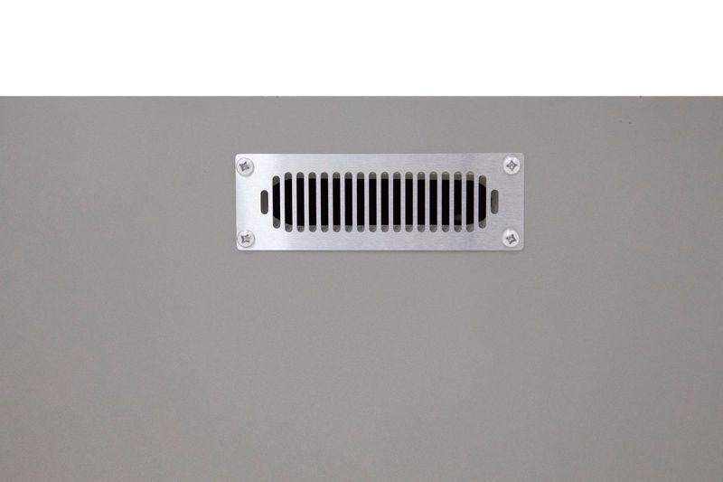 Elementi Rocky 43" Square Light Grey Propane Fire Table with Hidden Tank