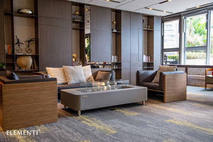Elementi Sydney 30" Rectangle Space Gray Concrete Ethanol Fire Table