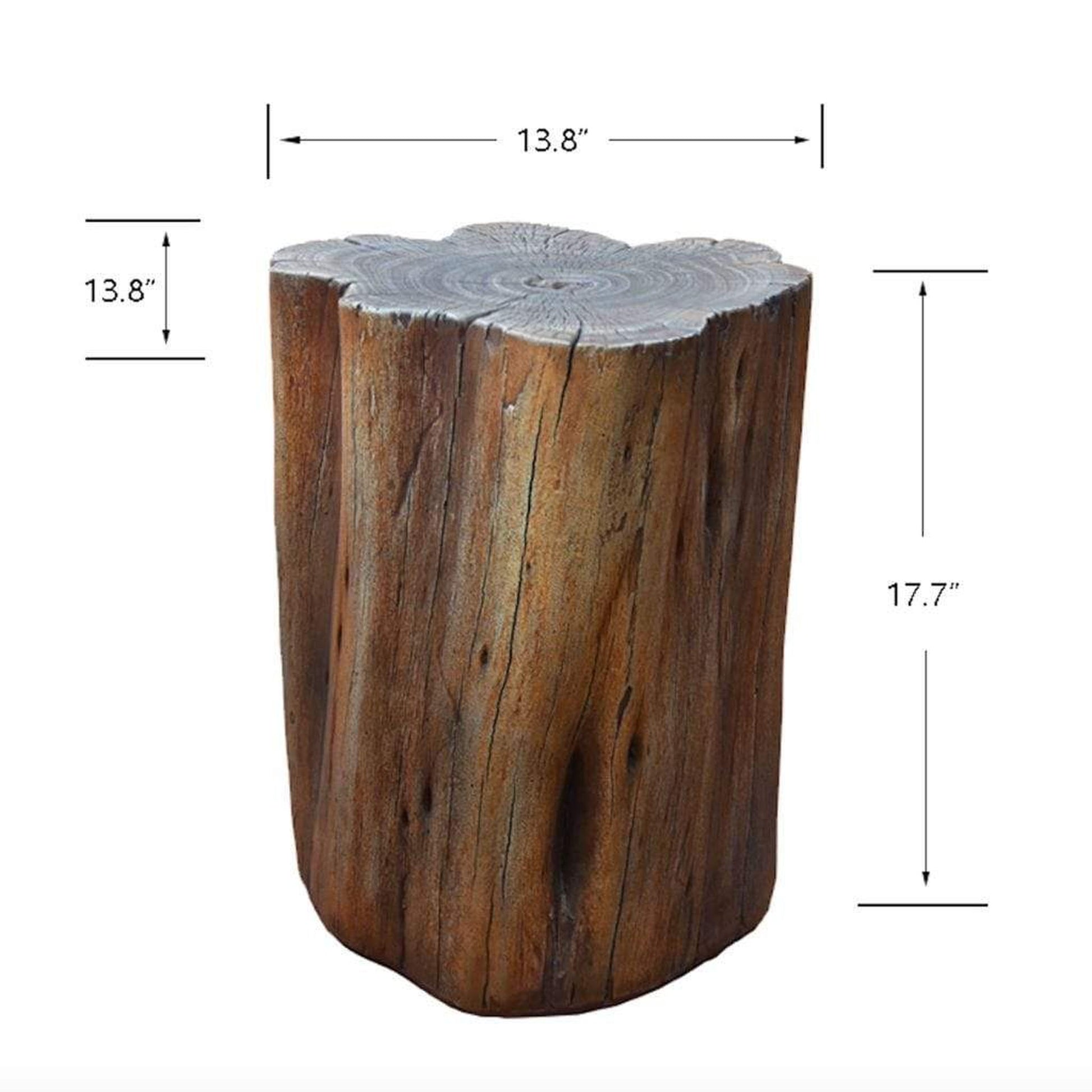 Elementi Warren 15" Redwood Concrete Seat ONE01-103