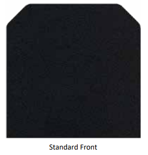 Ember King Standard Front 12" x 48" Type I Black Steel Protection Plate