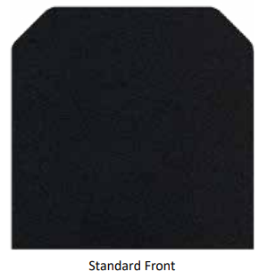 Ember King Standard Front 18" x 48" Type I Black Steel Protection Plate