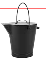 Emily Rose Minuteman Black Ash Bucket With Black Handle