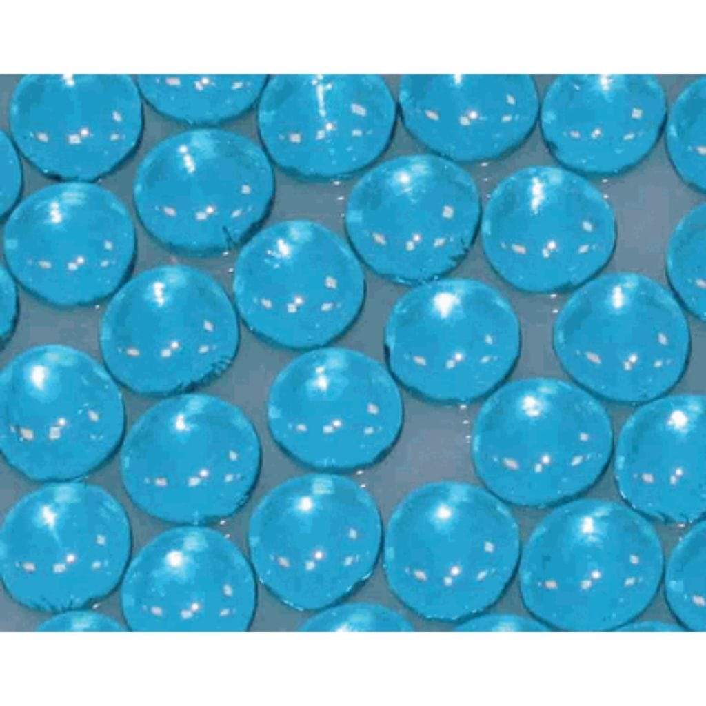 Empire 1/2" Aqua Blue Decorative Glass Droplets (1 Sq. Ft.)