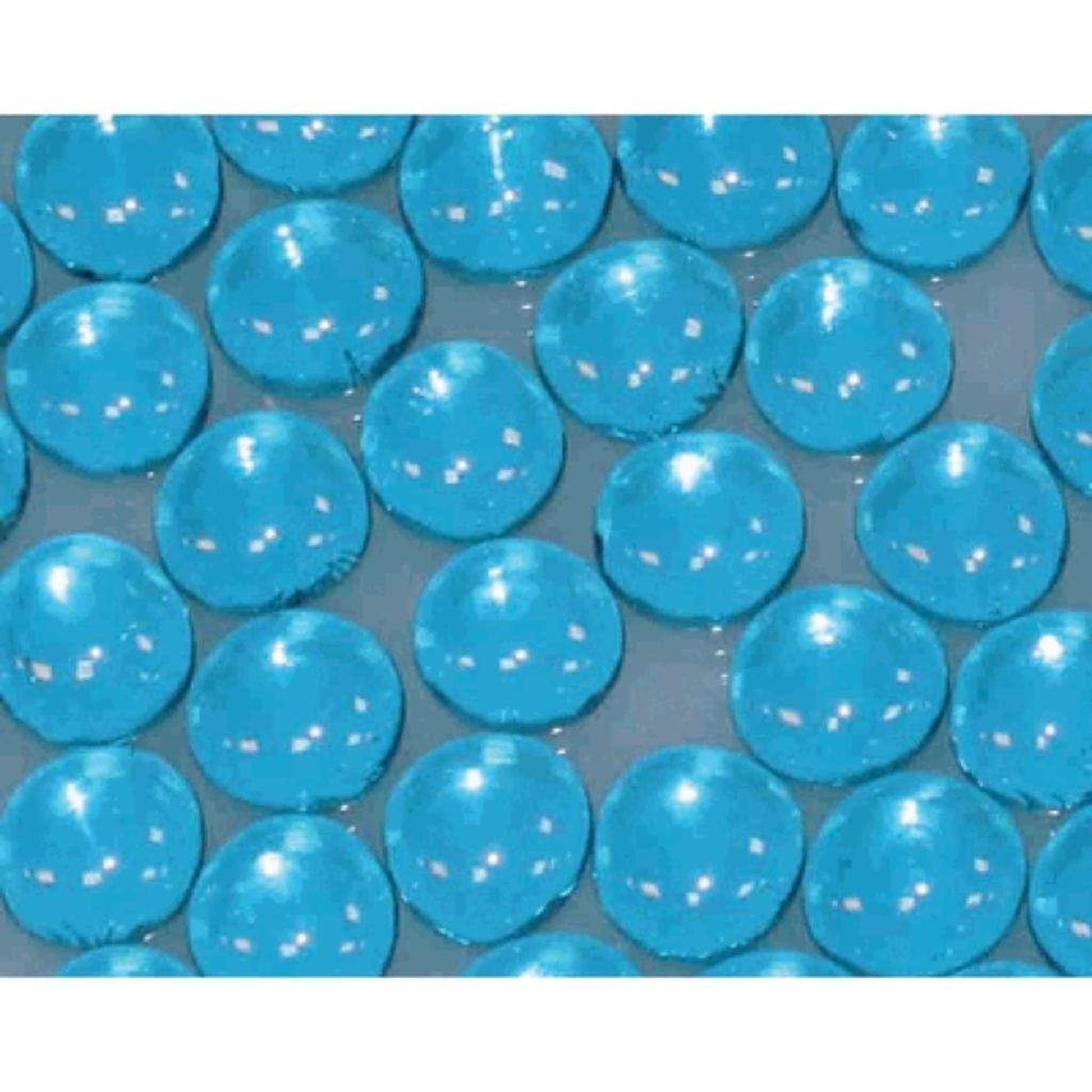Empire 1/2" Aqua Blue Reflective Decorative Glass Droplets (1 Sq. Ft.)
