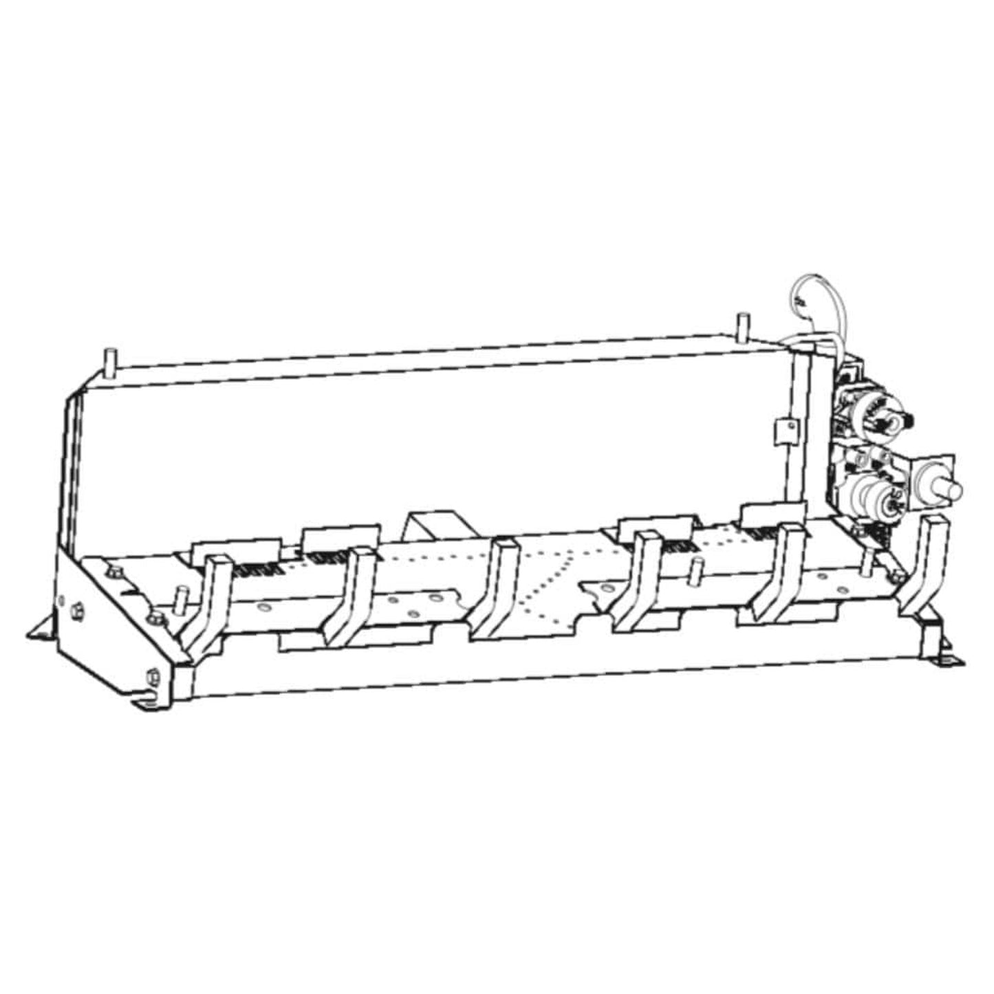 Empire 18" Millivolt Control With On/Off Switch, Natural Gas Vent Free Slope Glaze Burner