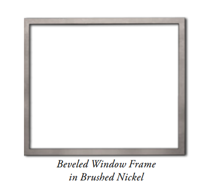 Empire 1.5" Textured Black Beveled Frame for Rainier Fireplace Insert