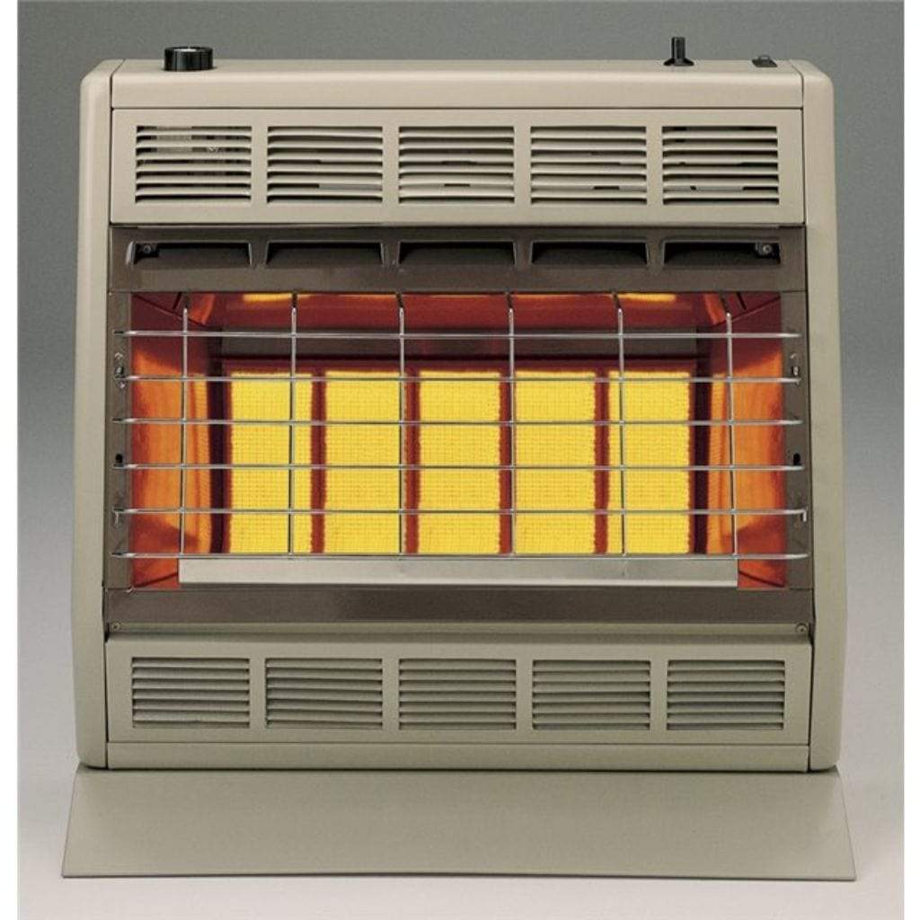 Empire 24" Manual 3-Heat Settings, White 30,000 Btu, Vent-Free Infrared Heater