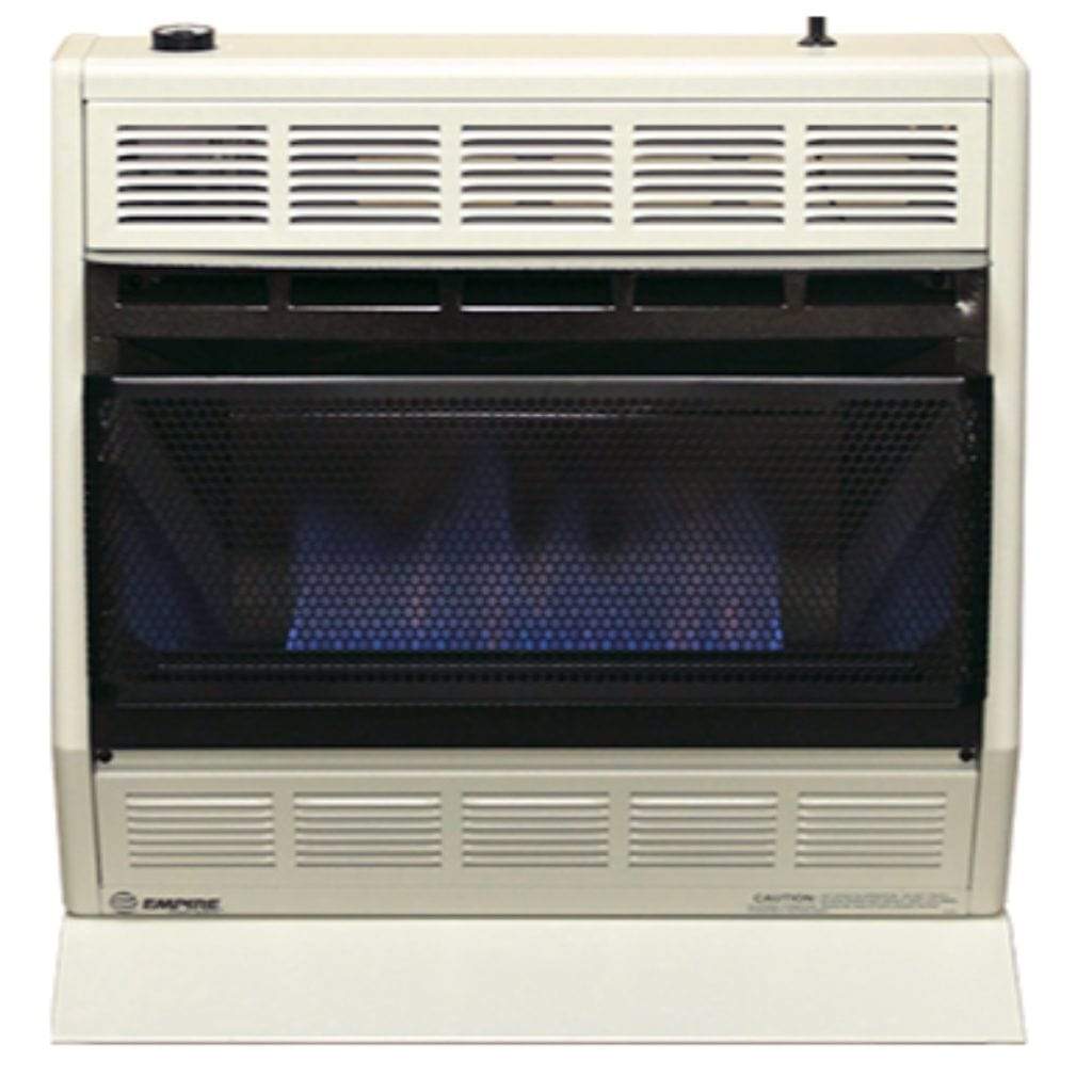 Empire 24" Modulating Hydraulic Thermostat, White 30,000 BTU Vent-Free BlueFlame Heater