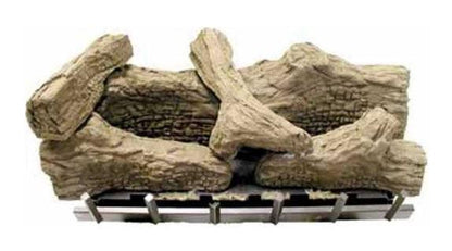 Empire 30" 5 Pieces Ceramic Fiber Log Set for Vail Vent Free Premium Fireplace