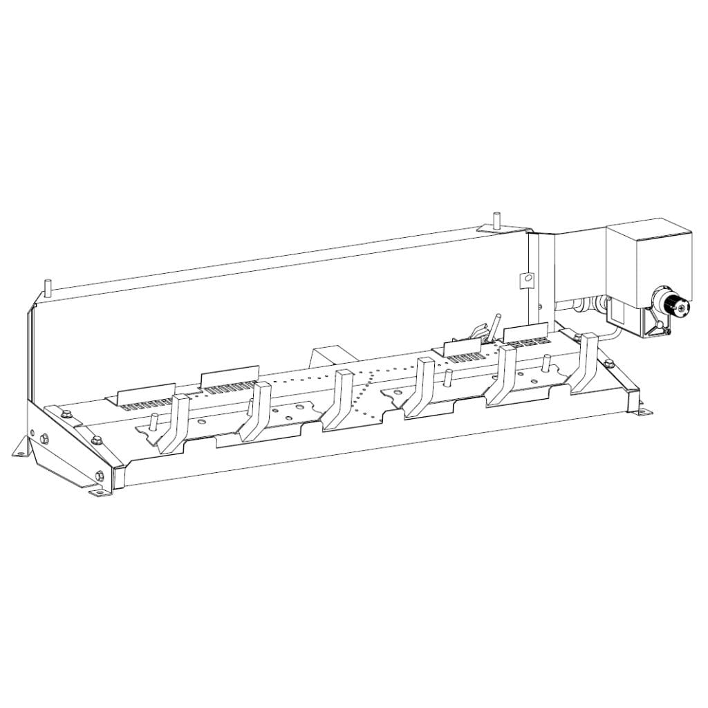 Empire 30" Millivolt Control With On/Off Switch, Propane Gas Vented Slope Glaze Burner