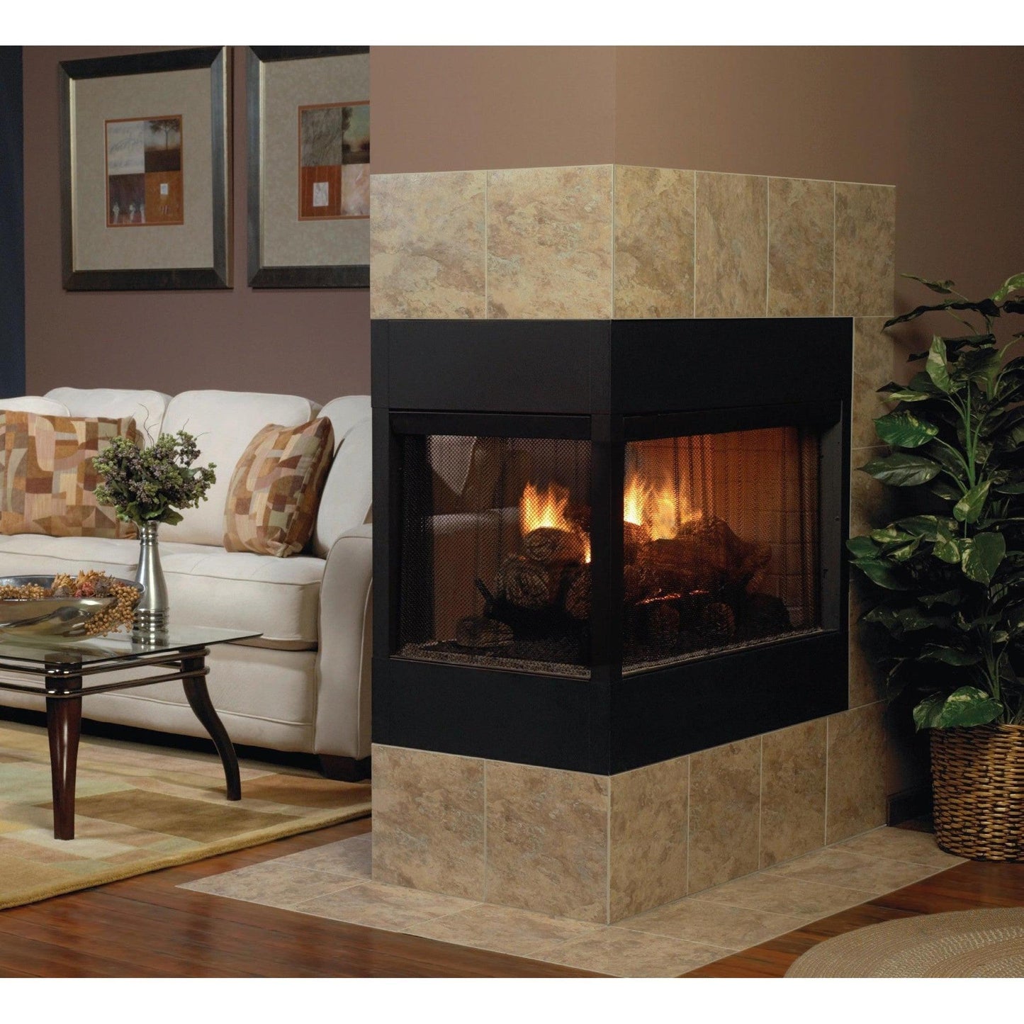 Empire 30" Stone River Multi Sided Ceramic Fiber Vent-Free Log Set