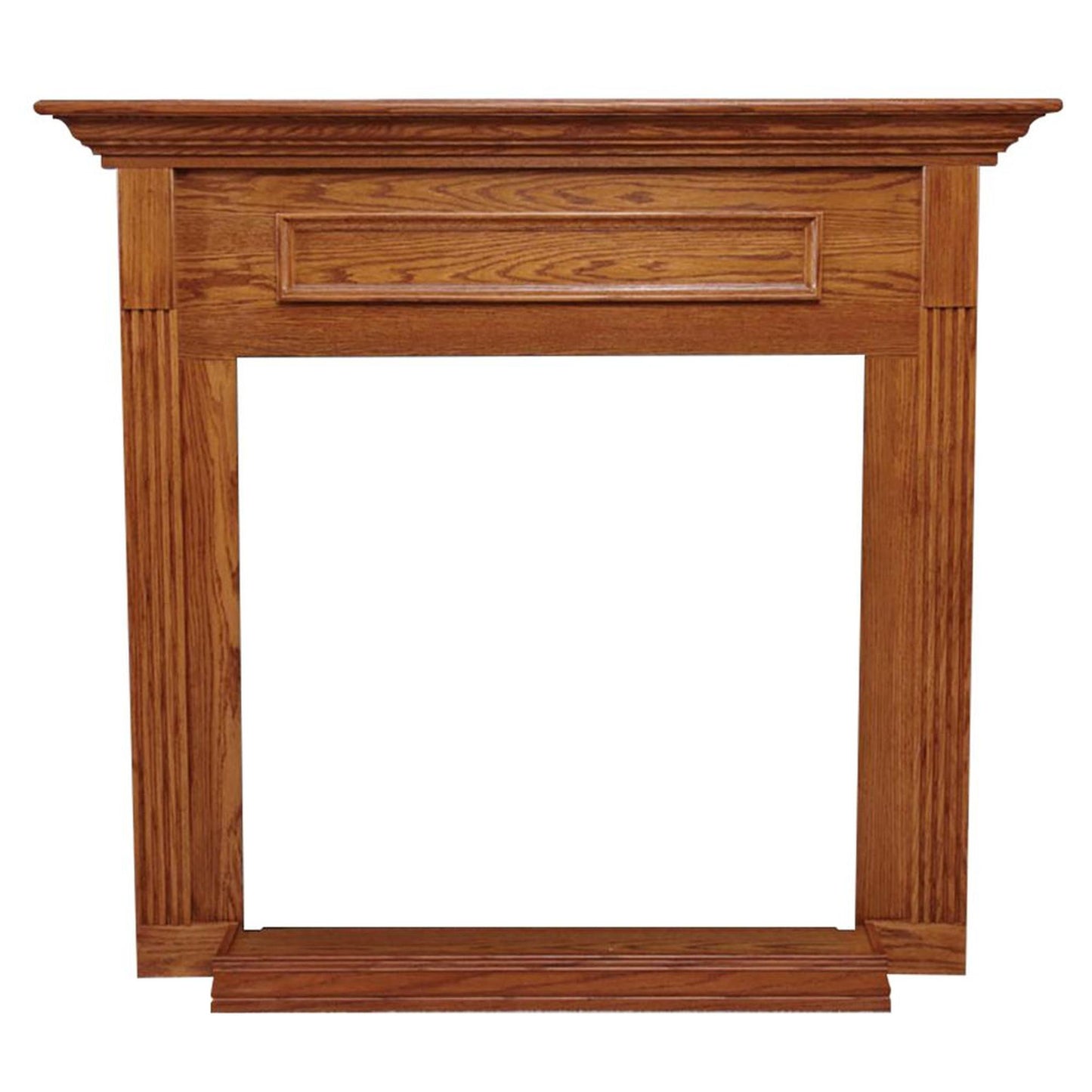 Empire 32" Standard Cabinet Mantel With Base in Dark Oak Finish