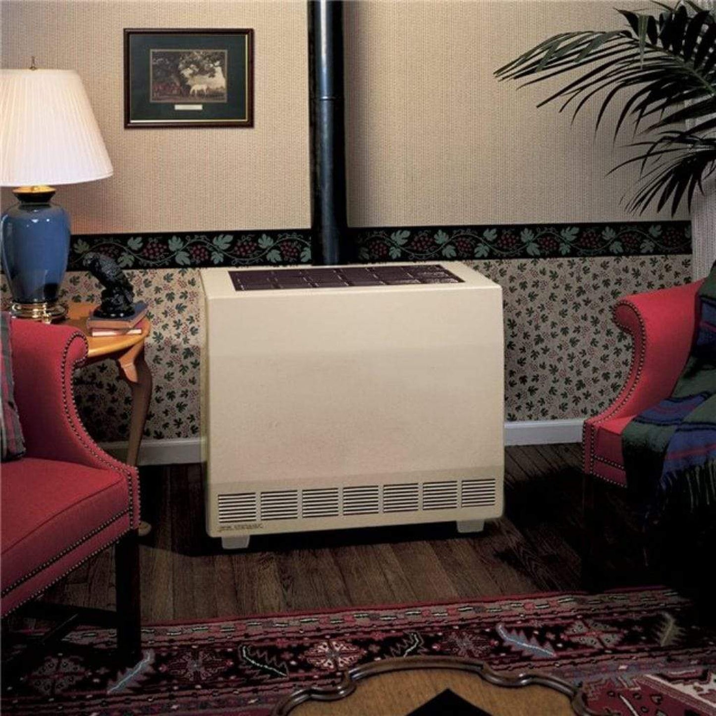 Empire 34" 65,000 BTU Hydraulic Thermostat Control, Natural Gas Closed Front Room Heater With Blower